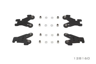 Race OPT 2.0mm Graphite Front Rear Arm Components - Clicca l'immagine per chiudere