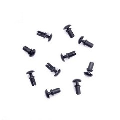 Manzo46 M46-013B - Plastic Rivets Black (10pcs)