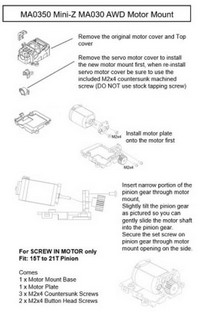 PN Racing Mini-Z AWD MA030 Motor Mount (Orange) - Clicca l'immagine per chiudere
