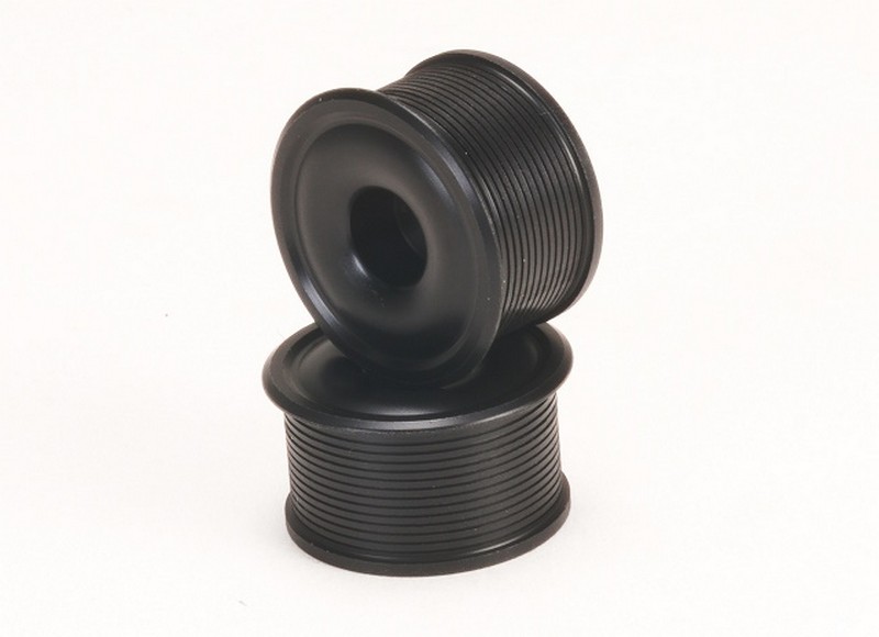 PN Racing MA4088R3-19 - Mini-Z AWD Machine Delrin Cut Black Formula 11x19mm Flanged Wheel R3