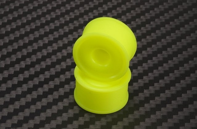 PN Racing MA4089R0 - Mini-Z AWD Machine Delrin Cut Yellow Formula 11x20mm Flanged Wheel R0