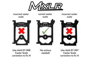 MXLR MAX-07-008 - Setup System Caster correction (for YEAH Racing 1/10 Alloy Setup System)