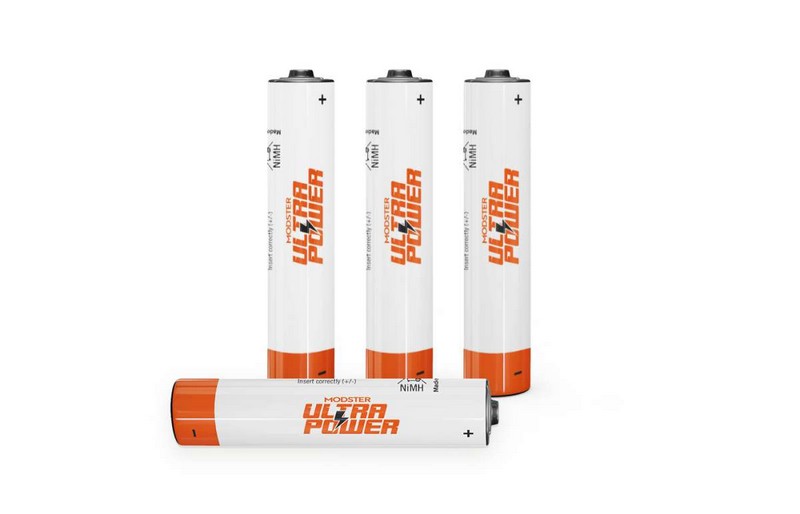 MODSTER MD10201 - Single cell battery NiMH Ultra Power AAA Micro 900mAh Blister 4 pcs