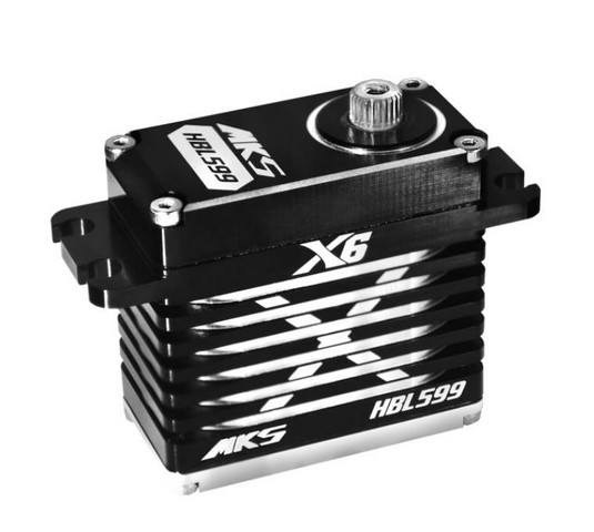 MKS S0026002 - HBL599 X6 - High Torque (0.08s/42.0kg/8.2V) Digital Brushless Servo Titanium Gear