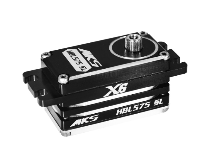 MKS S0026003 - HBL575 SL X6 - Low Profile (0.07s/16.8kg/7.4V) Brushless Servo (for 1:10)