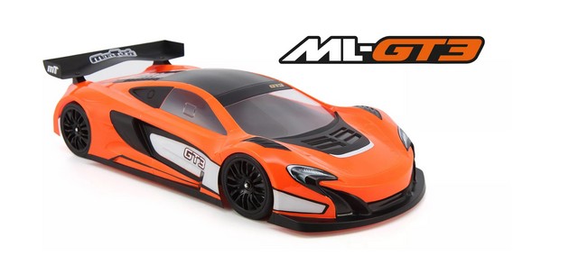 Mon-Tech MON024-004 - MLGT3 1:10 GT Body Shell 190mm (clear)