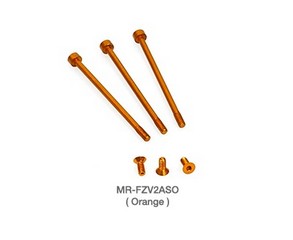 Muchmore FLETA ZX V2 Case & Timing Cap Aluminum Screws Orange 6pcs