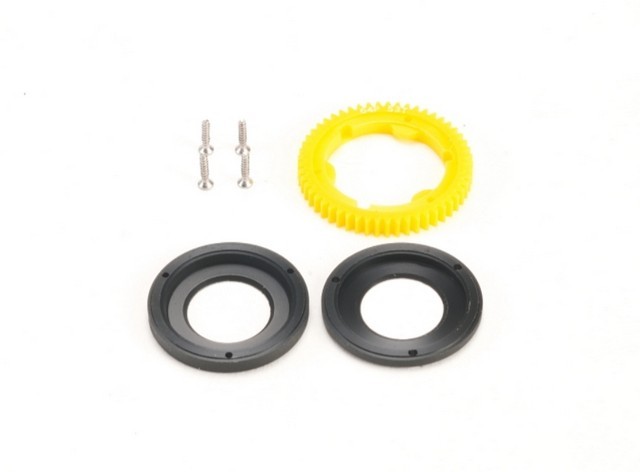 PN Racing PNWC Mini-Z Enclosed Cover Kit Spur Gear 64P 53T (Yellow) for Gear Differential