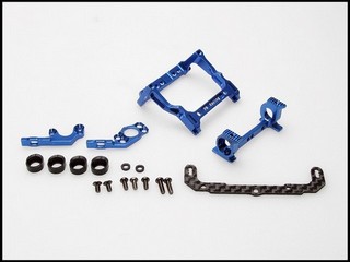 PN Racing Mini-Z MR02/03 93-102mm Multi Motor Mount (Blue)