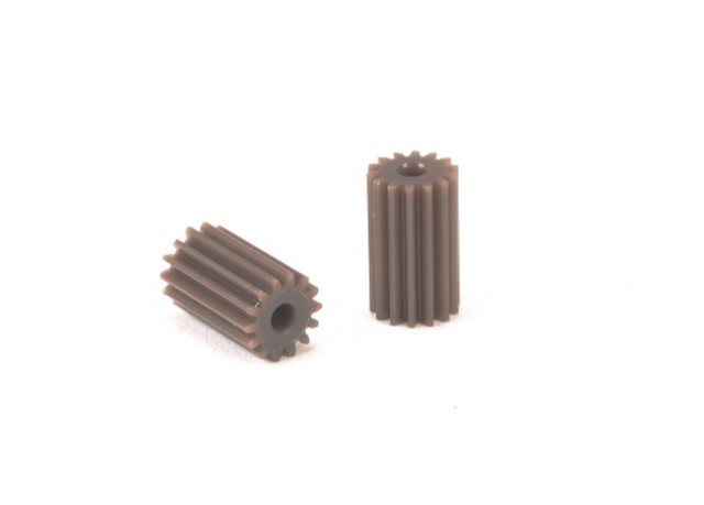 PN Racing PNWC Machine Cut Delrin 64P 14T Long Pinion (2pcs) (Brown)