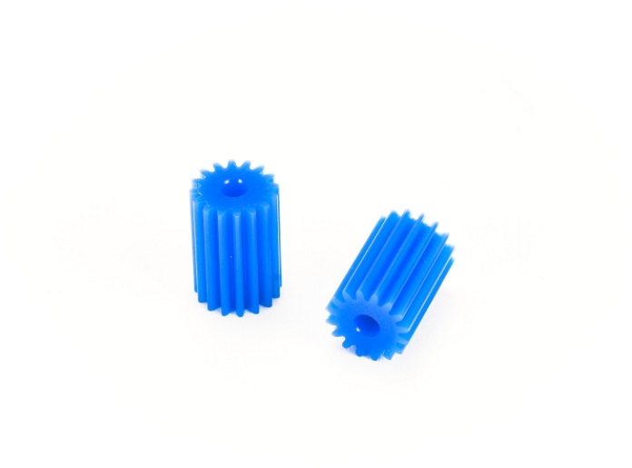 PN Racing PNWC Machine Cut Delrin 64P 16T Long Pinion (2pcs) (Blue)