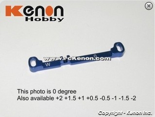 PN Racing Mini-Z MR03 Alum Toe In Tie Rod W +0.5 (Blue)