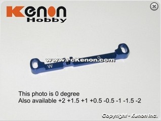 PN Racing Mini-Z MR03 Alum Toe Out Tie Rod W -0.5 (Blue)