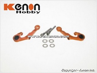 PN Racing Mini-Z MR03 Alum Caster Upper Arm 0 Camber (Orange)