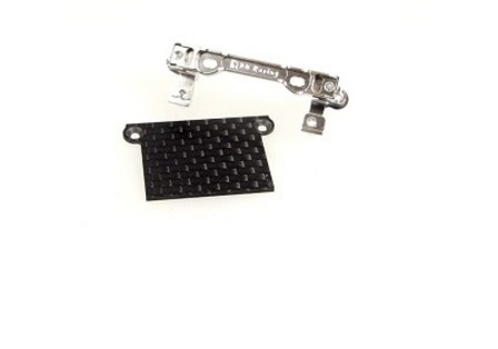 PN Racing Mini-Z MR02/03 V2 Double A-Arm Upper Bracket (Silver) with MR03 Lower Carbon Cover