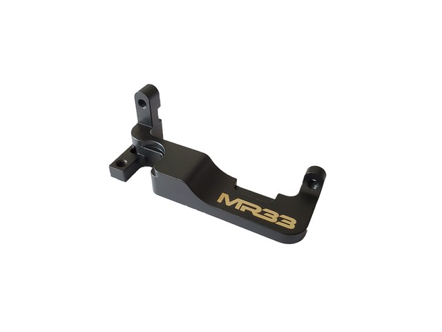 MR33 AWE-DLCGB - Servo Mount Awesomatix A800MMX (Dual Bellcrank) Brass 29g  Black