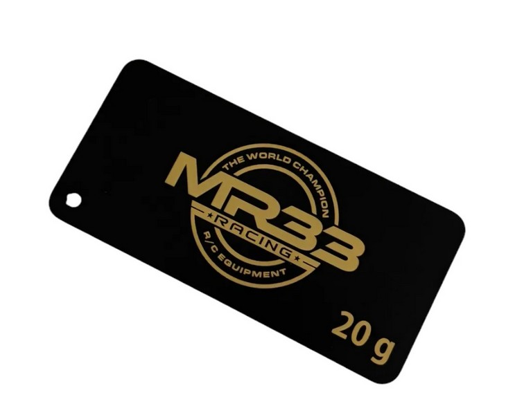 MR33 MR33-BBW-20 - Brass Battery Weight Plate Short 20g