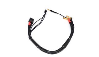 MR33 2S XT60 All-Black Charging Lead - 300mm - (4/5mm Dual Plug - XH)