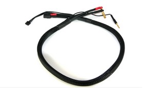 MR33 2S XT60 All-Black Charging Lead - 600mm - (4/5mm Dual Plug - XH)