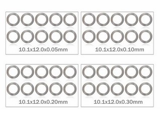 MR33 Shim Washer Set 10mm 0,05 / 0,1 / 0,2 / 0,3mm (10ea) - Clicca l'immagine per chiudere