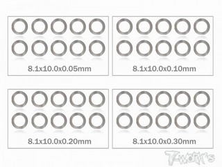 MR33 Shim Washer Set 8mm 0.05 / 0.1 / 0.2 / 0.3mm (10ea)