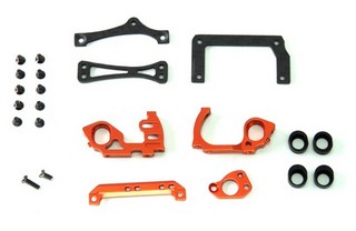 PN Racing Mini-Z V5 LCG 98mm Motor Mount (Orange)