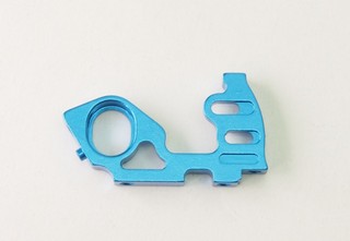 PN Racing Mini-Z V5 LCG Motor Mount Right Side Plate (Blue)