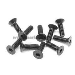 Marka Racing Viti in Acciaio SFH Svasate M2x10mm - Nero (10Pz)