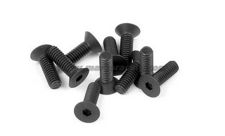 Marka Racing Viti in Acciaio SFH Svasate M3x8mm - Nero (10Pz)