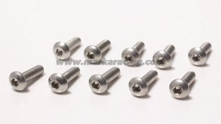 Marka Racing Viti in Acciaio BH Bombate M3x4mm - Inox (10Pz)