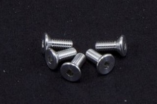 Marka Racing Viti in Alluminio (Ergal 7075) Testa Svasata M3x8 Silver - 5 pz
