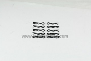 Marka Racing Body Clips 1/10 Nero (10Pz)