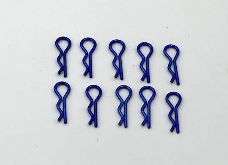 Marka Racing Body Clips 1/28 Blu (10Pcs)