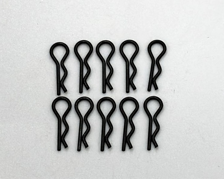 Marka Racing Body Clips 1/28 Black (10Pcs)