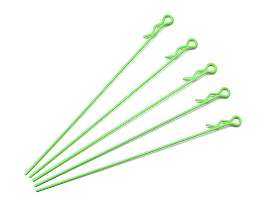 Marka Racing Body Clips Lunghe 1/10 Verde Fluo (5Pz)