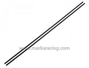 Marka Racing Tubo Antenna in Plastica Nero (2Pz)