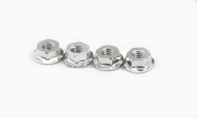 Marka Racing Dadi in Alluminio da 4mm (Argento) 4Pz