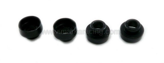 Marka Racing Rondelle in Alluminio per Servo (Nero) - 4 pz