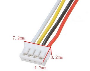 Marka Racing Connettore JST-ZH 1.5mm 4-Pins con 15cm di Cavo (2Pz)