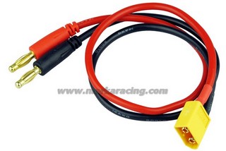 Marka Racing Cavo Adattatore M-XT60 a M-Banana 4mm 14AWG/2mm-20cm (1Pz)