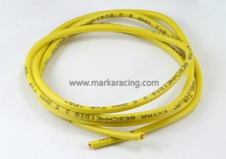 Marka Racing 13AWG/2.5mm Cavo in Silicone di Alta Qualit - Giallo (1Pz)