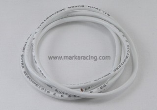 Marka Racing 13AWG/2.5mm Cavo in Silicone di Alta Qualit - Bianco (1Pz)