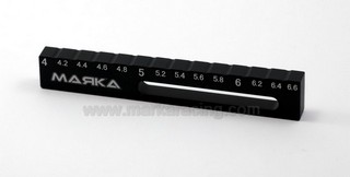 Marka Alu Chassis Droop Gauge 4.0-6.6mm - Clicca l'immagine per chiudere
