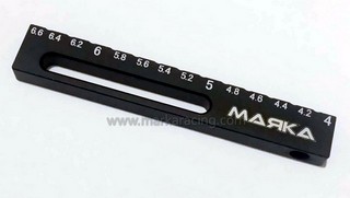 Marka Alu Chassis Droop Gauge 4.0-6.6mm