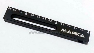 Marka Alu Chassis Droop Gauge 4.0-6.6mm - Clicca l'immagine per chiudere