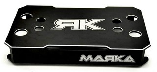 Marka Stand in Alluminio per Car 1/10 Nero - V2