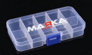 Marka Racing Hardware Box - 10 Compartments Adjustable - 130x65mm