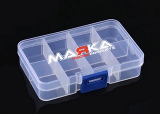 Marka Racing Scatola porta Minuteria - 8 Scomparti Removibili - 105x65mm