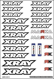Marka Racing Adesivi Pre-tagliati Xray (1 Pz)