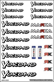 Marka Racing Adesivi Pre-tagliati Yokomo (1 Pz)